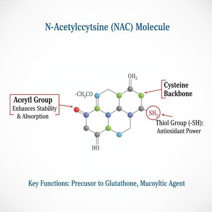 Como a N-Acetilcisteína atua nos pulmões