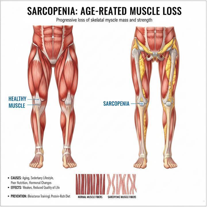 Sinais e sintomas da sarcopenia