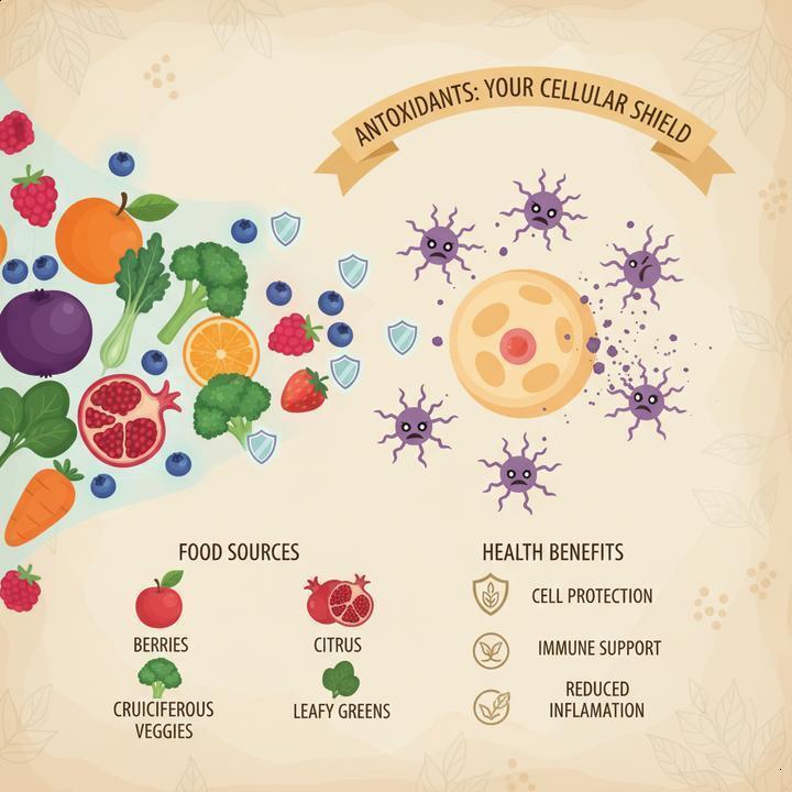 Os principais alimentos antioxidantes Os principais alimentos antioxidantes