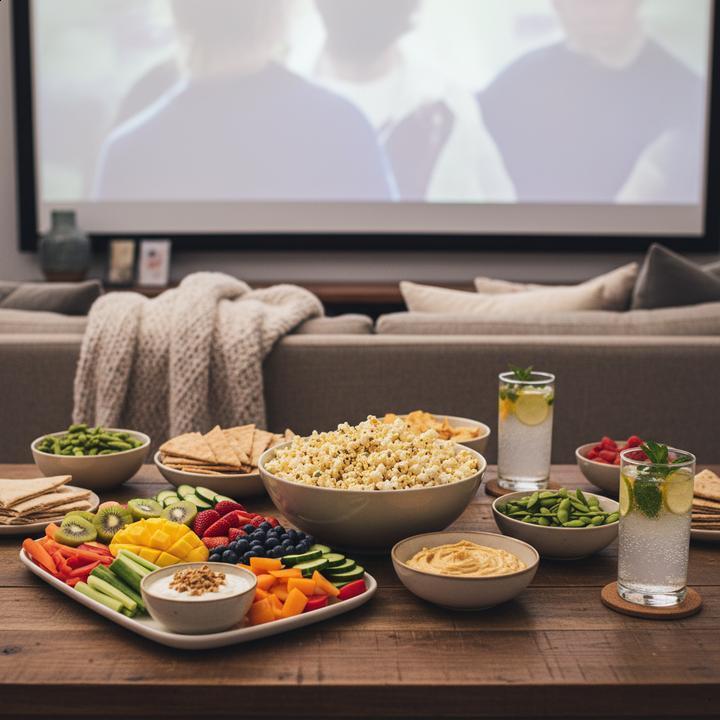 Ideias de snacks saudáveis para cinema