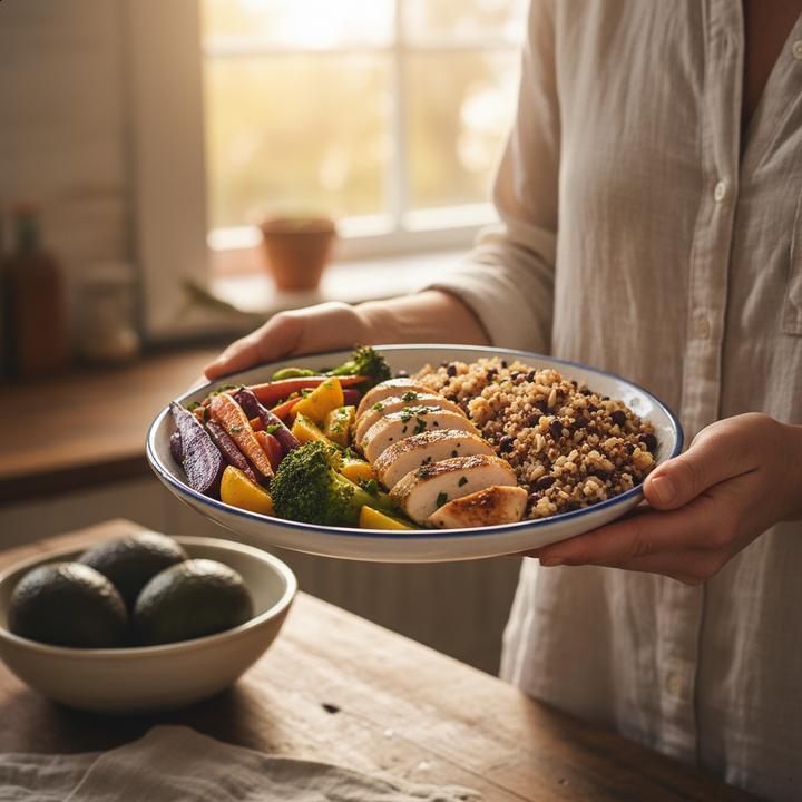 Estratégias de refeições, porções e horários