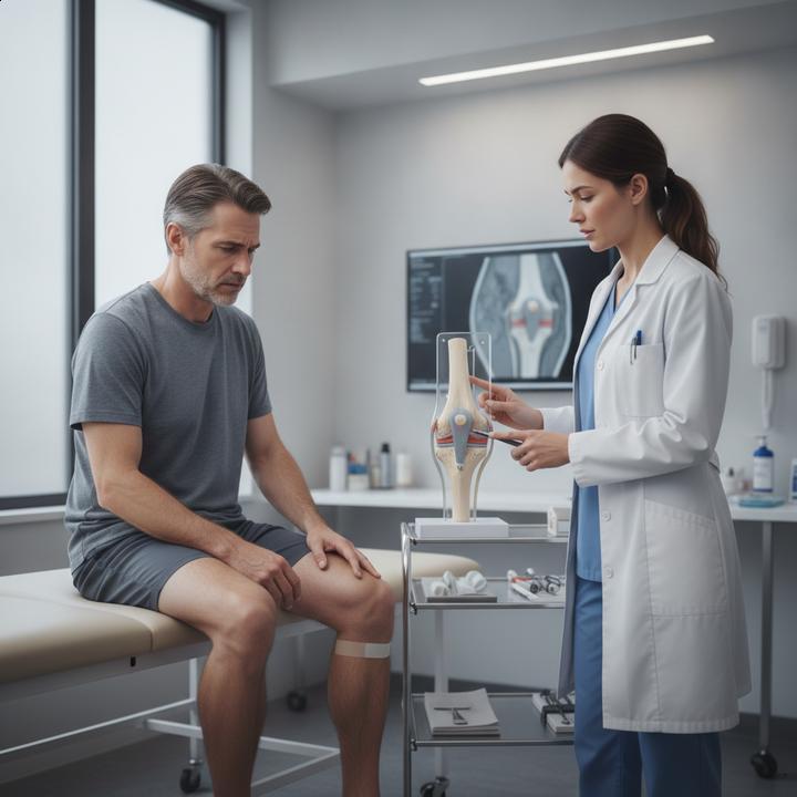 Plano de fisioterapia para adiar a prótese