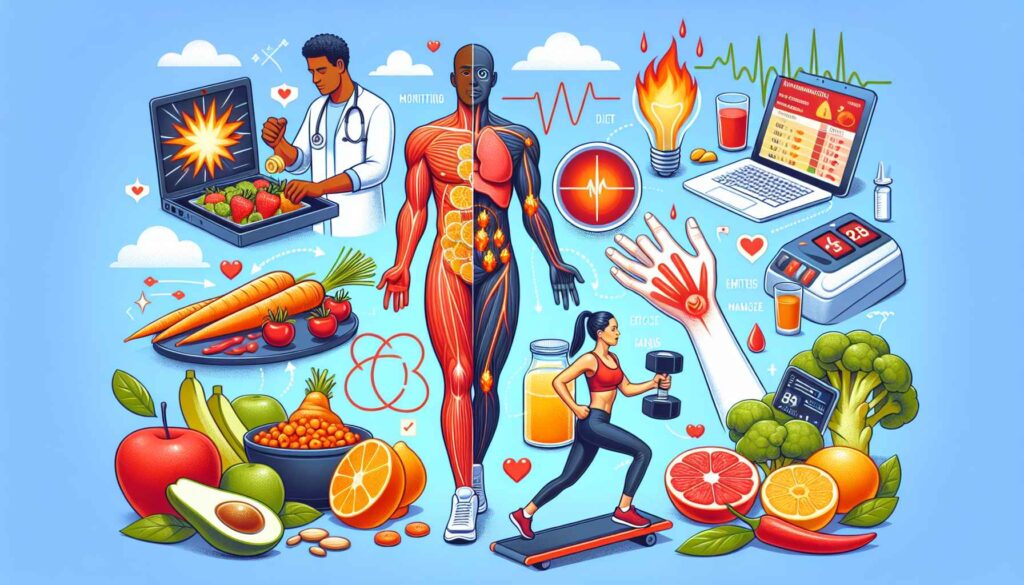 Como Controlar a Inflamação no Corpo Através da Dieta, Exercício e Monitoramento