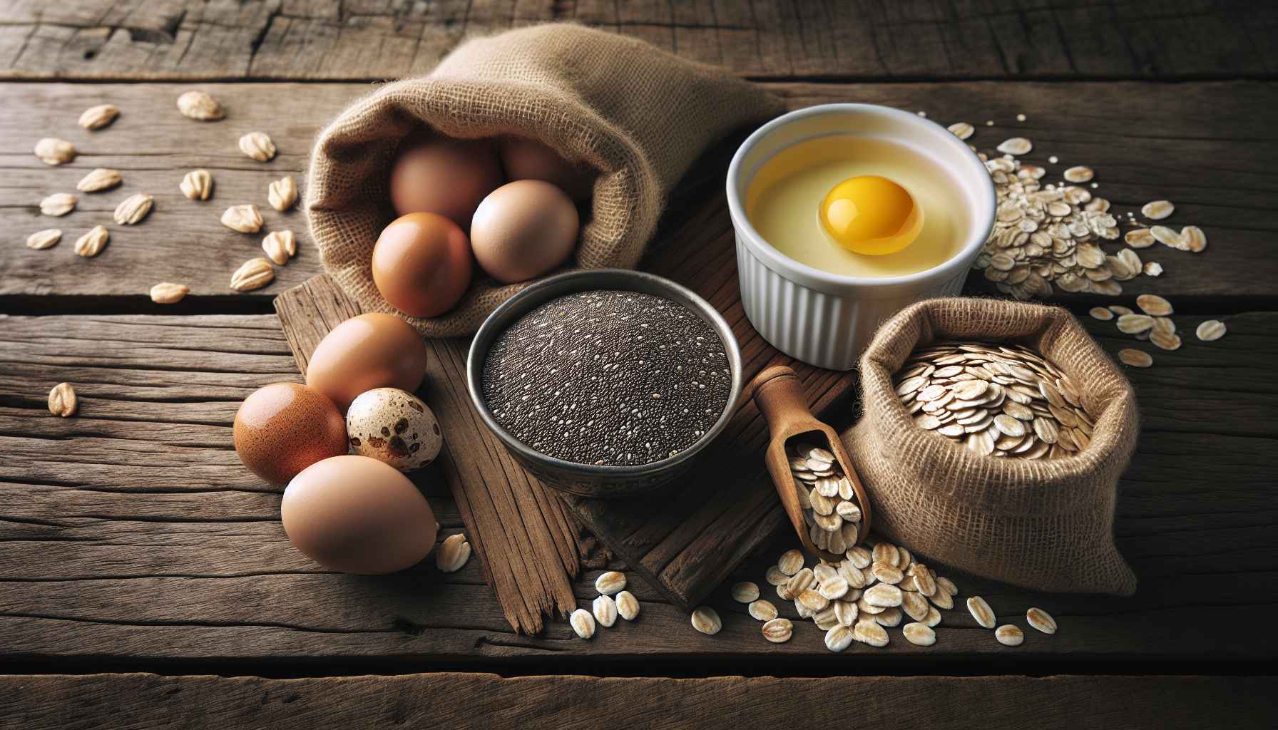 Alimentos Saudáveis e Econômicos: Chia, Ovo e Aveia