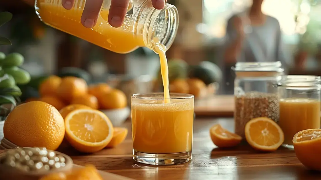 Passo a Passo para Preparar Suco de Laranja Probiótico