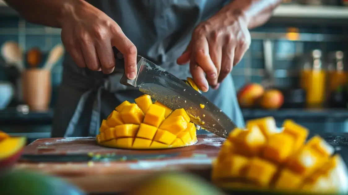 Preparação da Receita com Casca de Manga