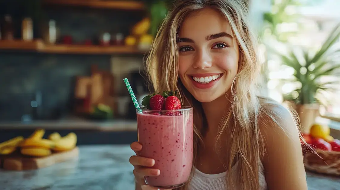 4. Smoothie de Frutas Vermelhas: Defesa Contra Danos Solares