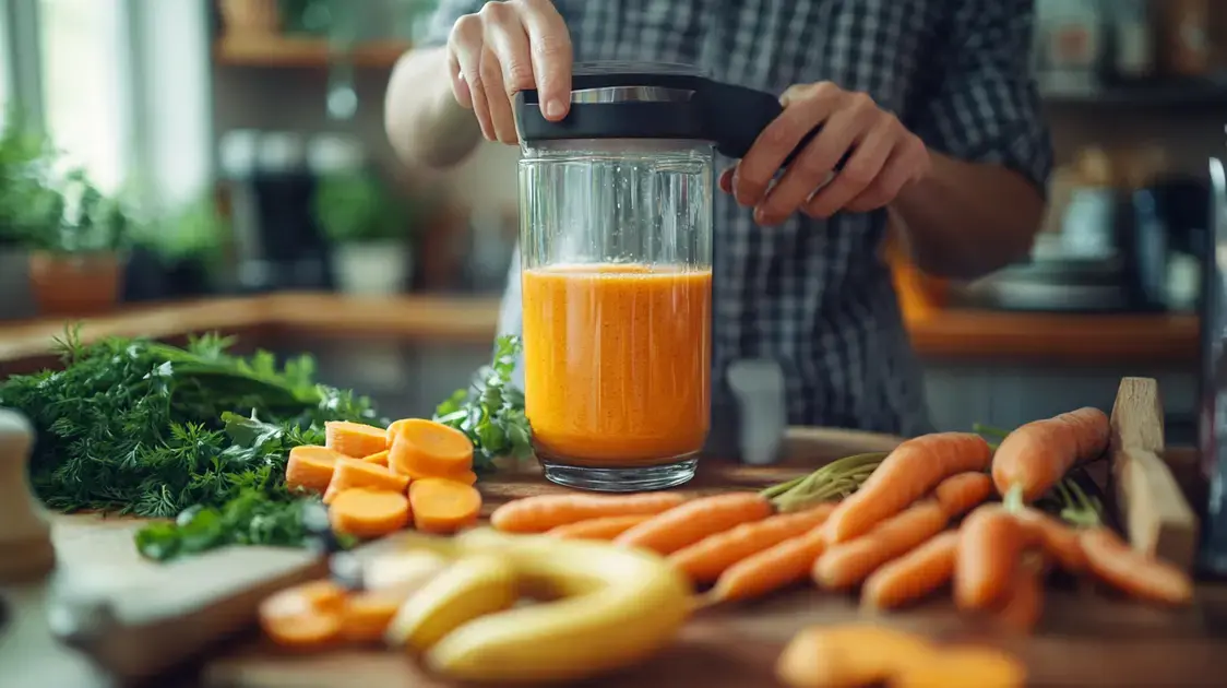 Mistura Líquida: Banana, Cenoura e Mais