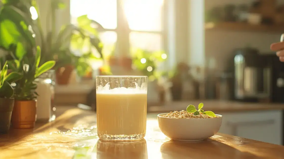 Água de Aveia Fermentada e Leite Vegetal