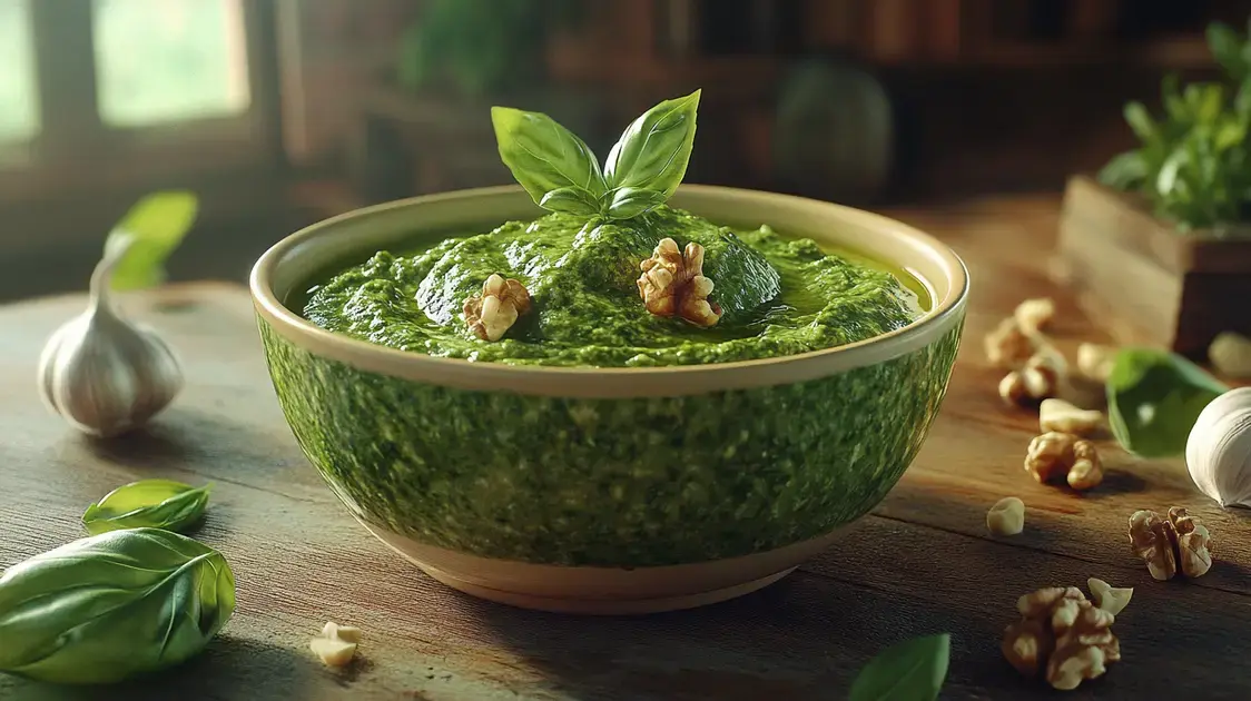 Como preparar o pesto vegano