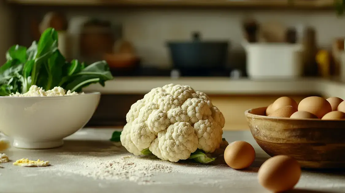 Preparação da Massa de Couve-Flor