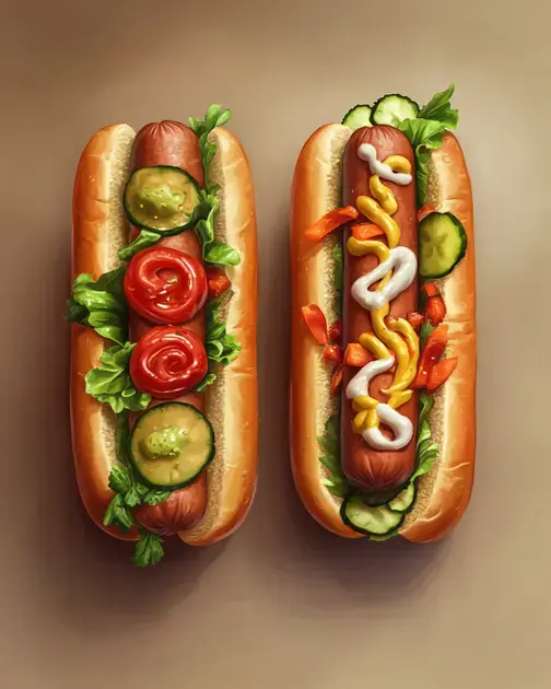 Montagem do Cachorro-Quente Vegano