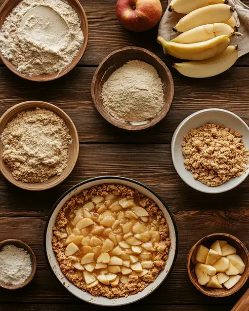 Passo a Passo para Preparar o Crumble de Maçã