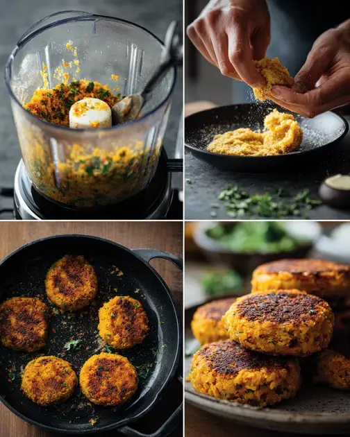 Passo a Passo para Preparar o Hambúrguer de Grão de Bico Passo a Passo para Preparar o Hambúrguer de Grão de Bico