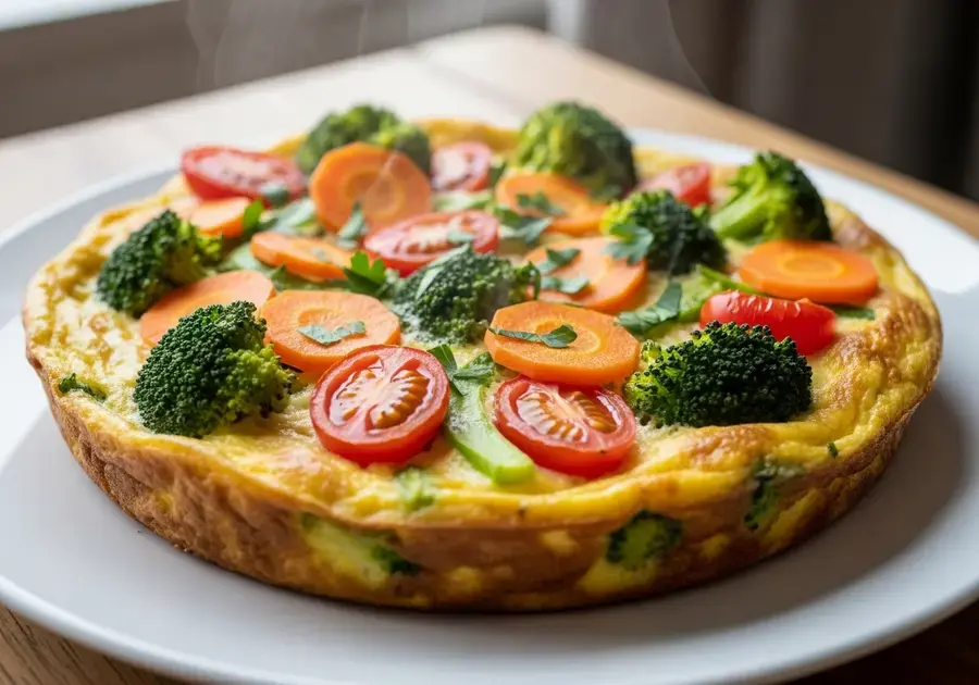 Receita de omelete de forno com vegetais: Delícia saudável e fácil!