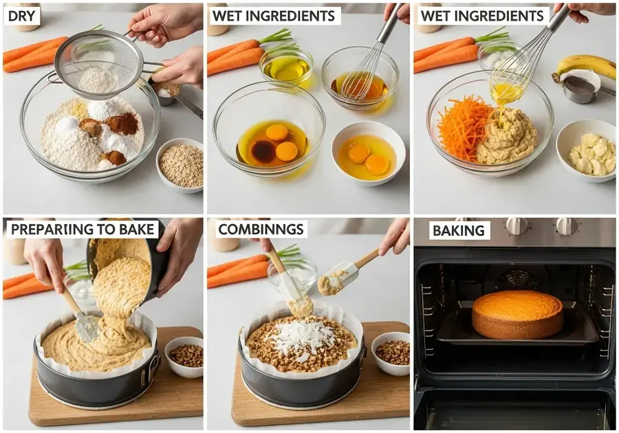 Passo a Passo para Preparar o Bolo de Cenoura Saudável Passo a Passo para Preparar o Bolo de Cenoura Saudável