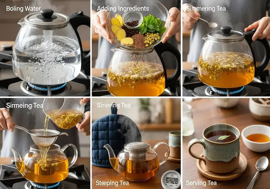 Passo a Passo para Preparar o Chá Passo a Passo para Preparar o Chá