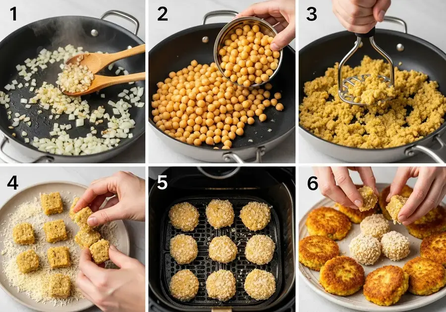 Passo a Passo para Preparar os Dadinhos de Grão de Bico na Air Fryer