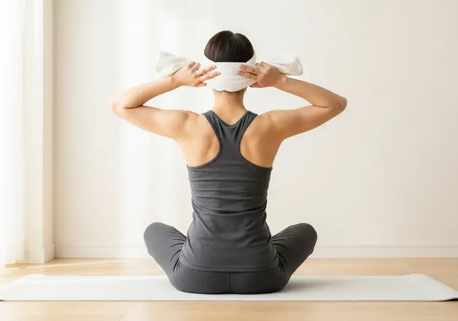 Sequência de Exercícios com Toalha para Hérnia Cervical Sequência de Exercícios com Toalha para Hérnia Cervical