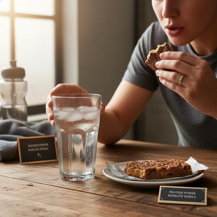 Barra de proteína: A importância de beber água ao consumir barrinhas de fibra