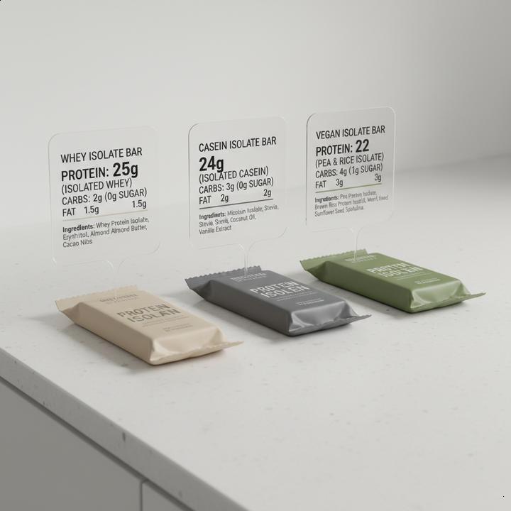 Barra de proteína: O que o termo "isolada" significa nas barrinhas?