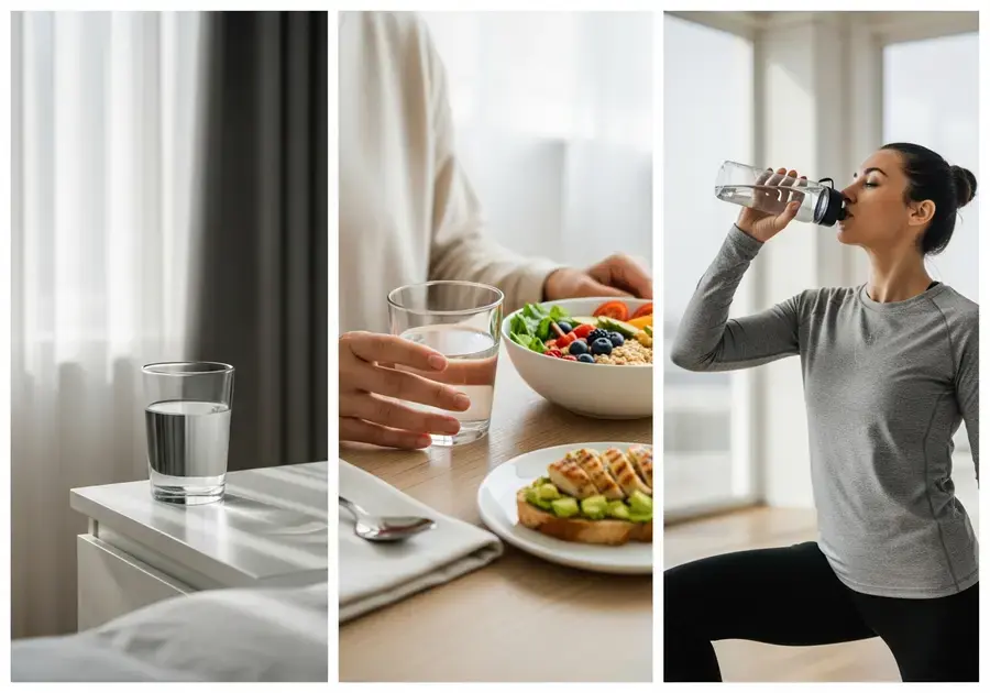 Momentos Ideais para Beber Água Momentos Ideais para Beber Água