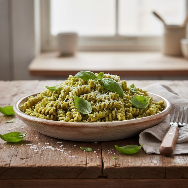 Receita de pesto de castanha de caju e manjericão fresco