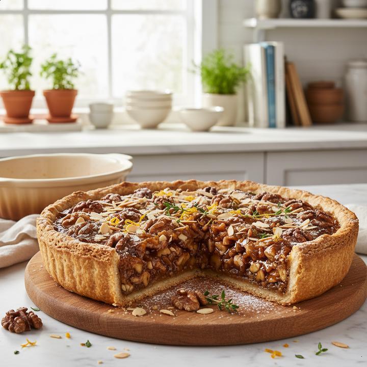 Receita de torta de nozes low carb com farinha de amêndoas