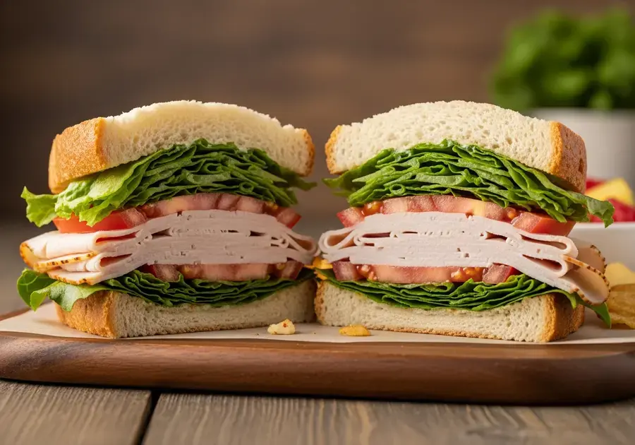 Sanduíche de Peru do Panera Bread Sanduíche de Peru do Panera Bread