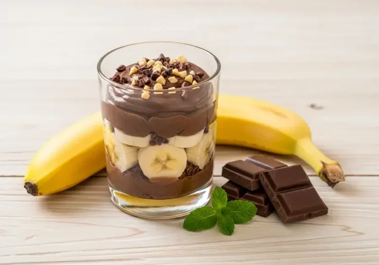 Sobremesa saudável com chocolate e banana: Rápida, fácil e deliciosa!