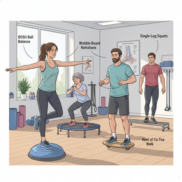 Tornozelo Instável: Exercícios de Propriocepção