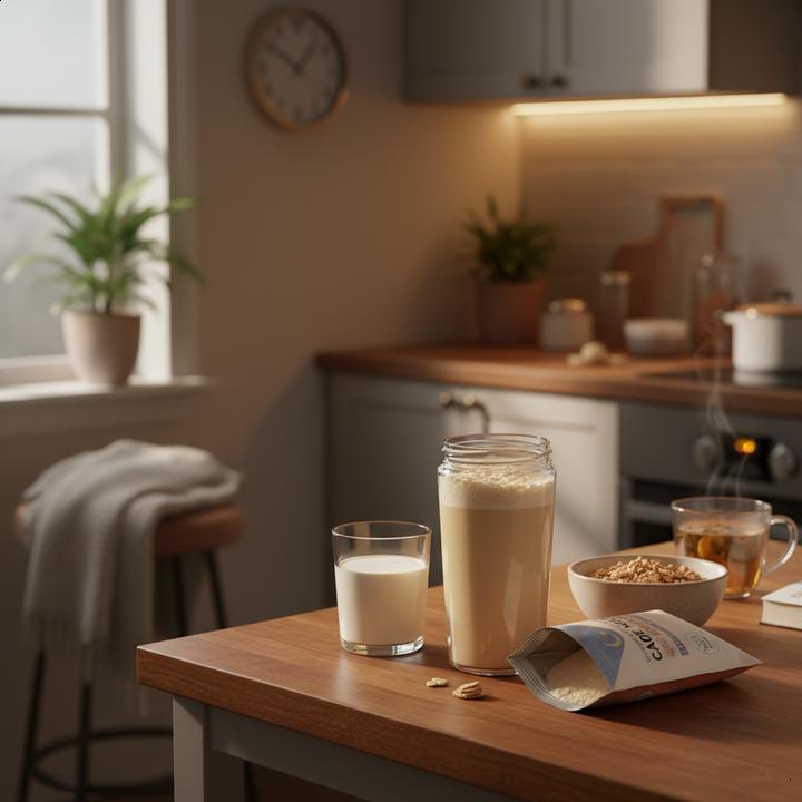 Caseína Antes de Dormir para Recuperação Noturna