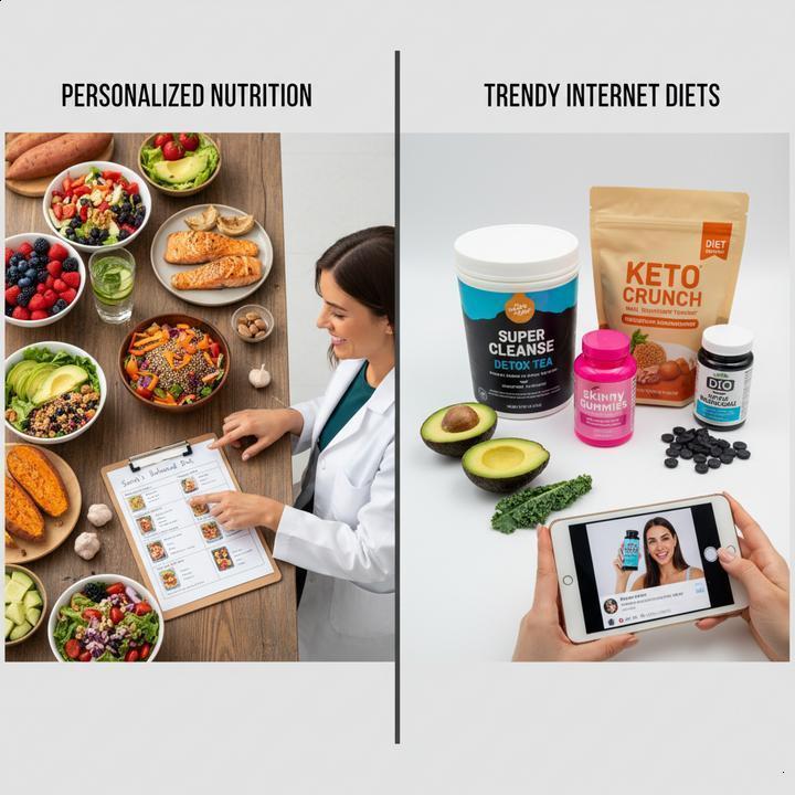 Plano alimentar personalizado vs Dieta de internet: Qual traz mais resultado?