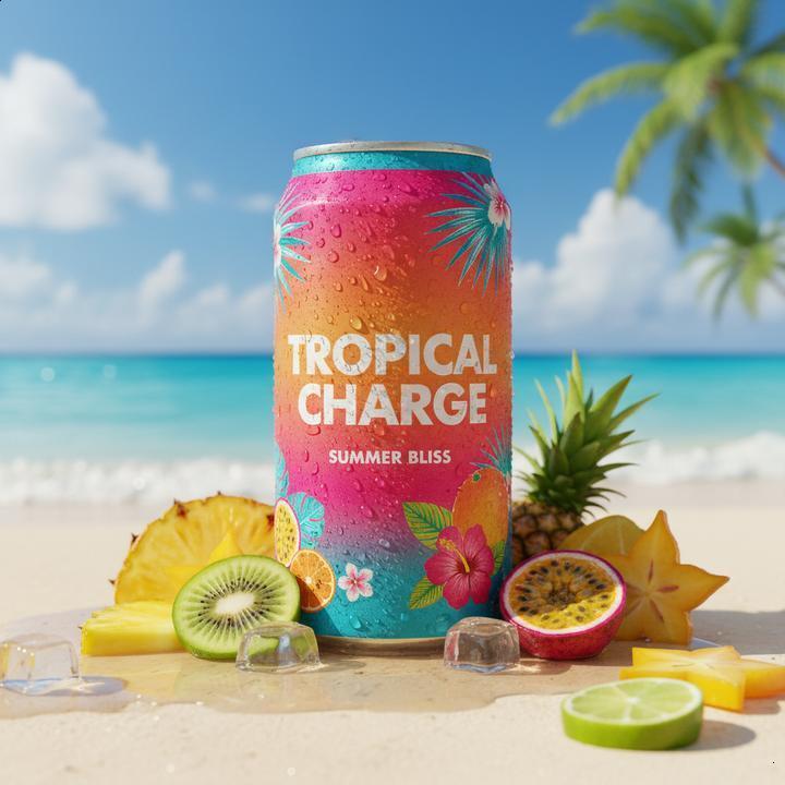 Bebidas energéticas de sabor tropical: energia e sabor para o verão