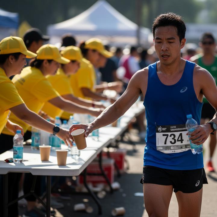 Estratégia de Hidratação para Maratonas (Posto a Posto)
