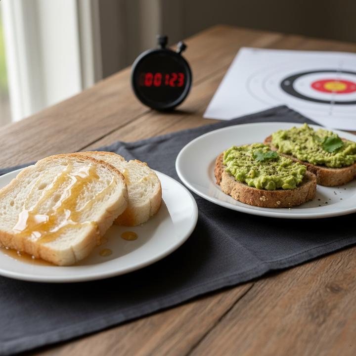 Pão Branco ou Integral Antes do Treino de Tiro?