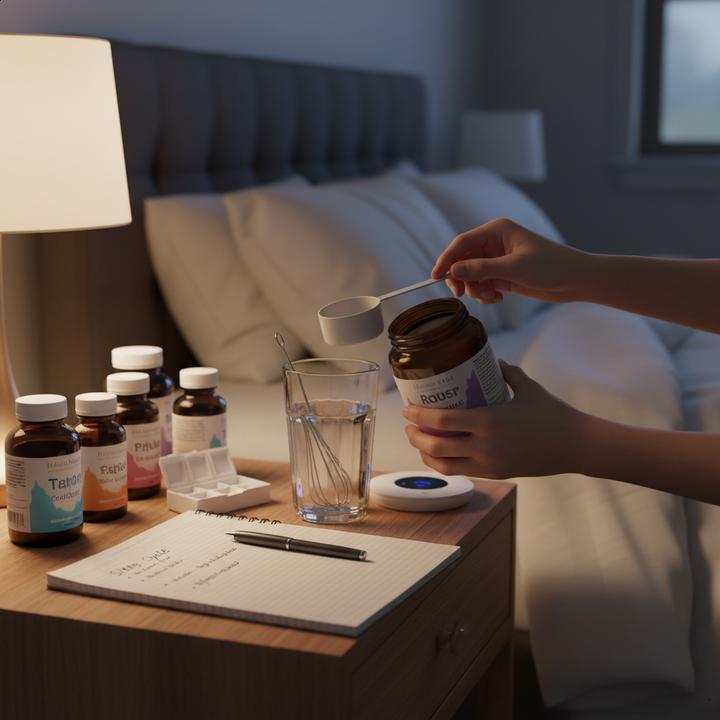 Prescrição de suplementos para ansiedade e sono: melhor recuperação