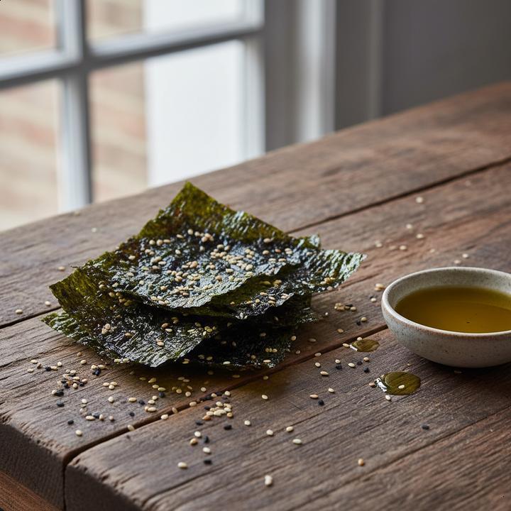 Snacks de alga marinha (Nori): O lanche fit de baixíssima caloria;