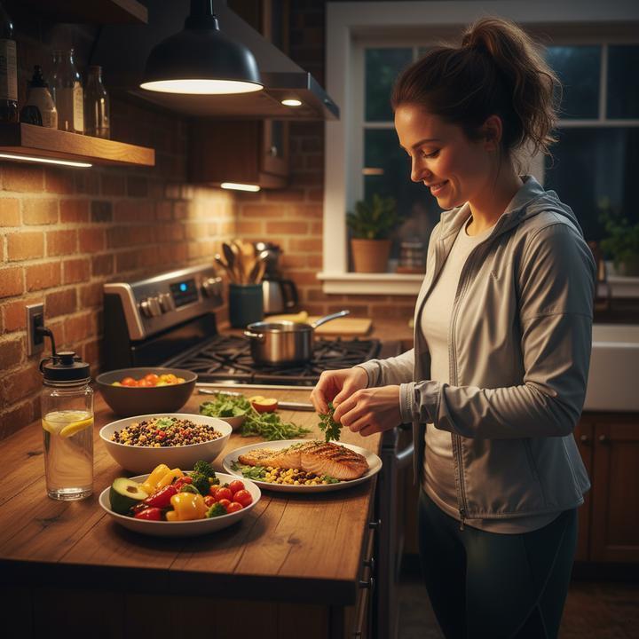 Jantar Pós-Corrida Noturna: Leveza e Nutrição