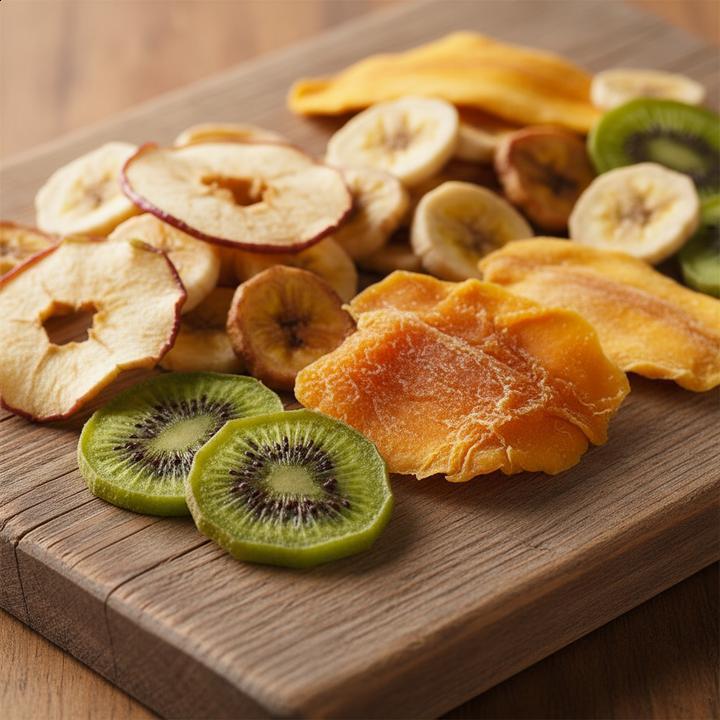 Snacks de frutas desidratadas sem açúcar: Doçura natural na sua rotina;