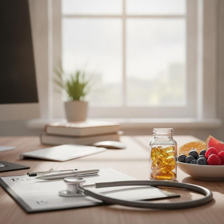 Prescrição de ômega-3 e antioxidantes contra estresse oxidativo